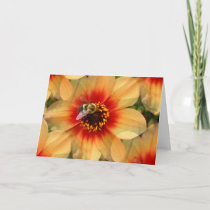 Bee on Dahlia Card