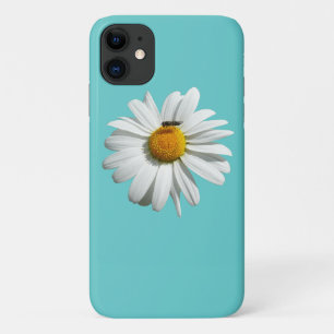 Bee on Daisy Alaskan Summer Nature Photo iPhone 11 Case