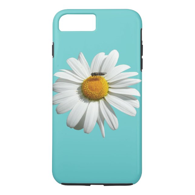 Bee on Daisy Alaskan Summer Nature Photo Case-Mate iPhone Case (Back)