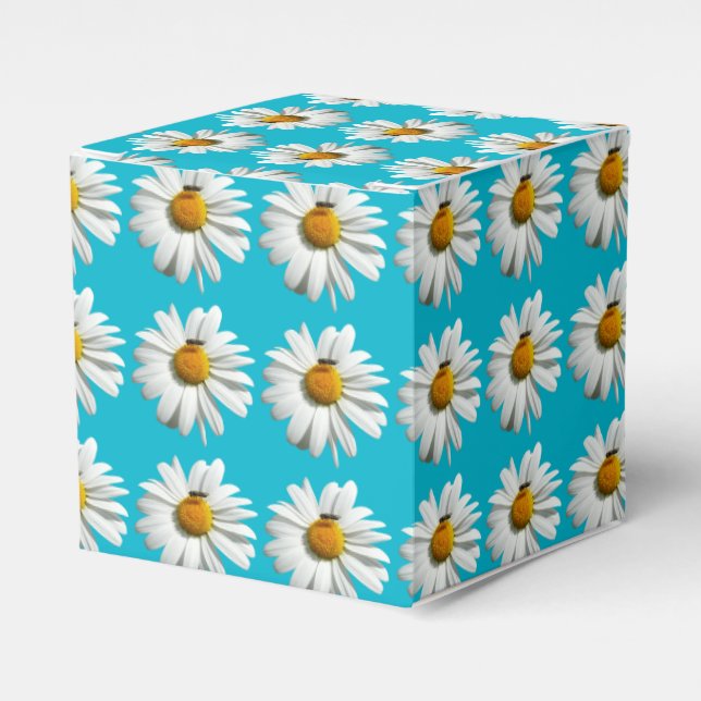Bee on Daisy Alaskan Summer Nature Photo Favor Boxes (Front Side)