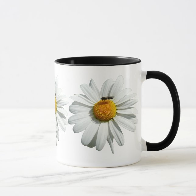 Bee on Daisy Alaskan Summer Nature Photo Mug (Right)