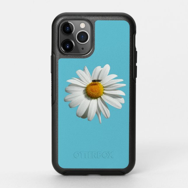 Bee on Daisy Alaskan Summer Nature Photo Otterbox iPhone Case (Back)