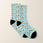 Bee on Daisy Alaskan Summer Nature Photo Socks