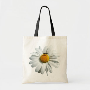 Bee on Daisy Alaskan Summer Nature Photo Tote Bag