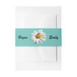 Bee on Daisy Colorful Wedding Invitation Belly Band