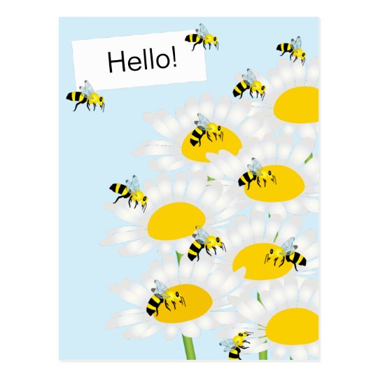 bees postcard