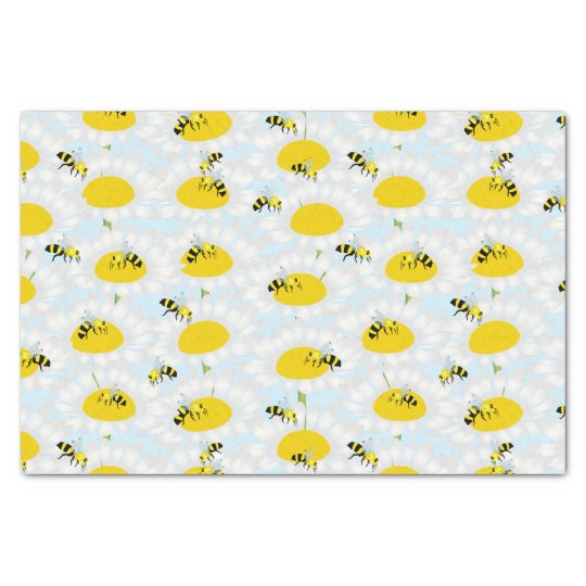 bees tissue paper