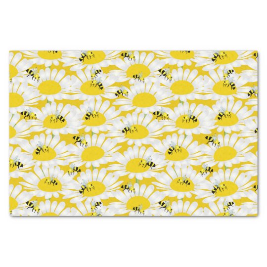 bees tissue paper