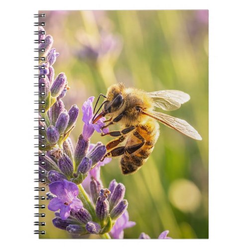 Bee on Lavender Notebook