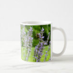 Bee on Lavender Summer Floral Coffee Mug