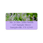 Bee on Lavender Summer Floral Label