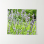 Bee on Lavender Summer Floral Tapestry