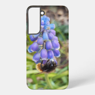 Bee on Muscari Armeniacum , Grape Hyacinth Samsung Galaxy S22+ Case