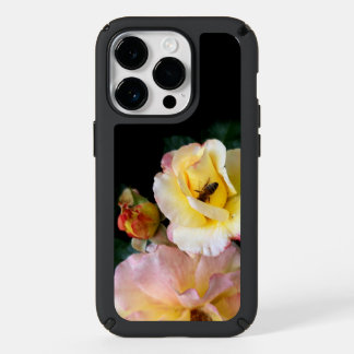 Bee on Pink Yellow Roses Flowers Speck iPhone 14 Pro Case