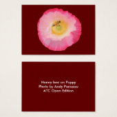 Bee on Poppy ~ ATC (Front & Back)