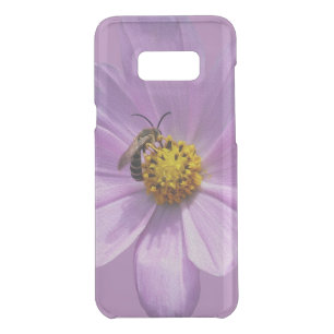 Bee on purple flower uncommon samsung galaxy s8+ case
