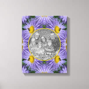 Bee On Purple Flowers Create Your Own Photo Canvas Print