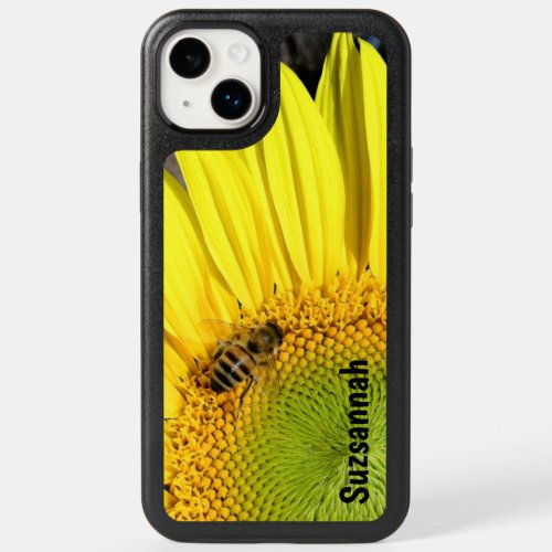 Bee On Sunflower Close Up Photograph CUSTOM OtterBox iPhone 14 Plus Case