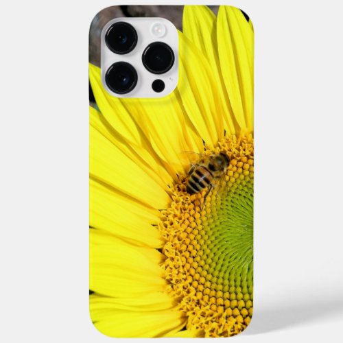 Bee On Sunflower Quarter Close_Up Photograph Case_Mate iPhone 14 Pro Max Case