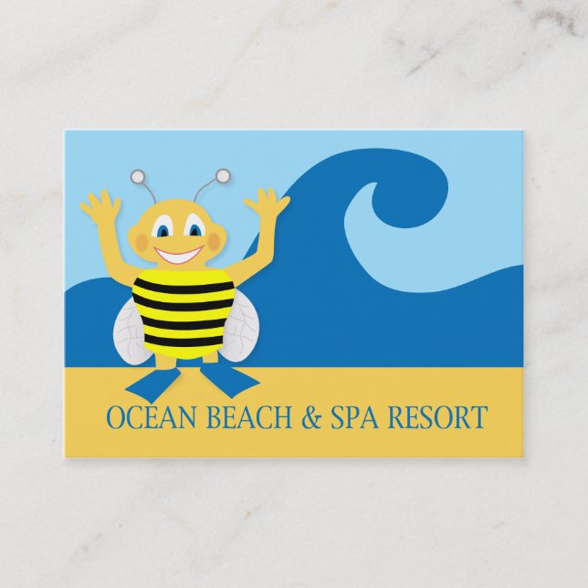 Bee on the beach business card (Front)