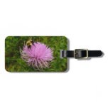 Bee on Thistle Flower Luggage Tag