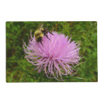 Bee on Thistle Flower Nature Placemat