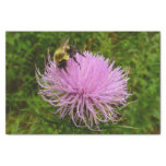 Bee on Thistle Flower Nature Tissue Paper