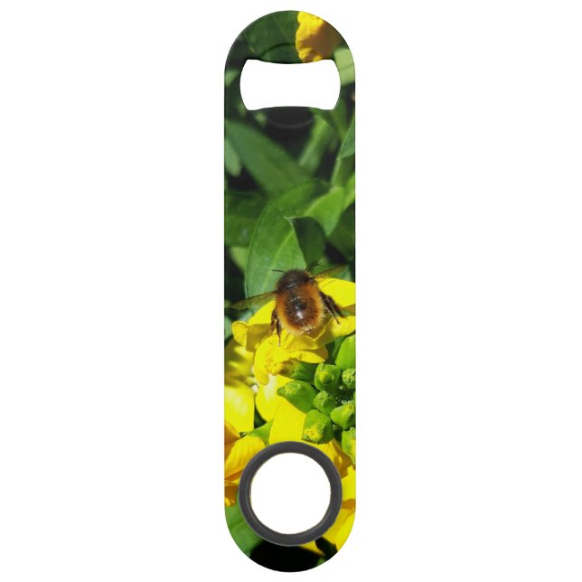 Bee on Yellow Flowers Bar Key (Front)