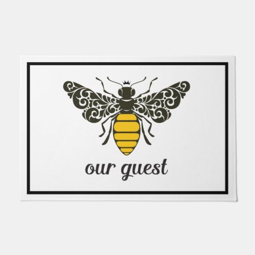 Bee Our Guest  Be Our Guest  Ornate Bee Doormat