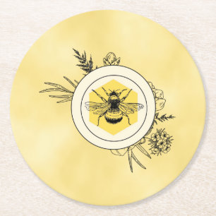 Bee Paper Coaster