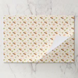 Bee Paper Placemats, Bumble Bee Table Mats