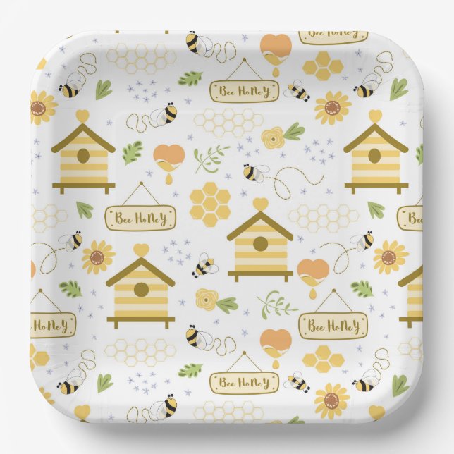 Bee Paper Plates (Front)