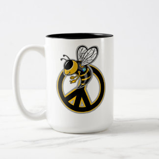 BEE PEACE Two-Tone COFFEE MUG