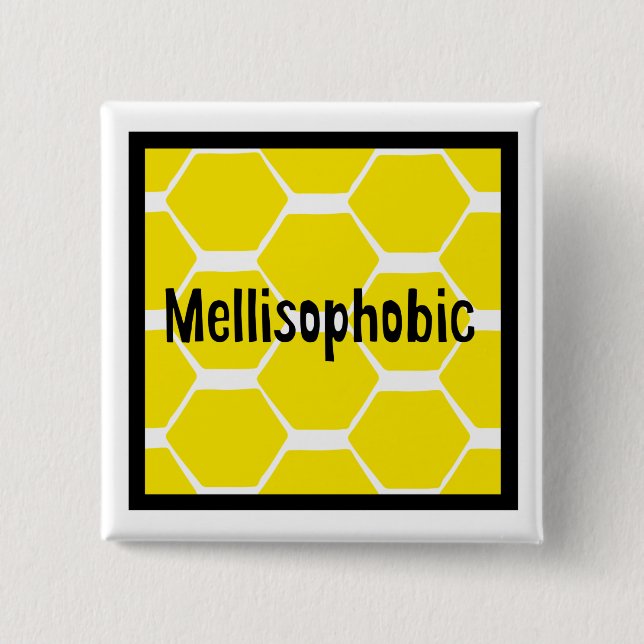 Bee-Phobic Button (Front)