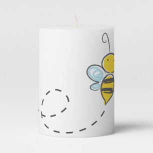 Bee Pillar Candle