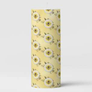 Bee Pillar Candle
