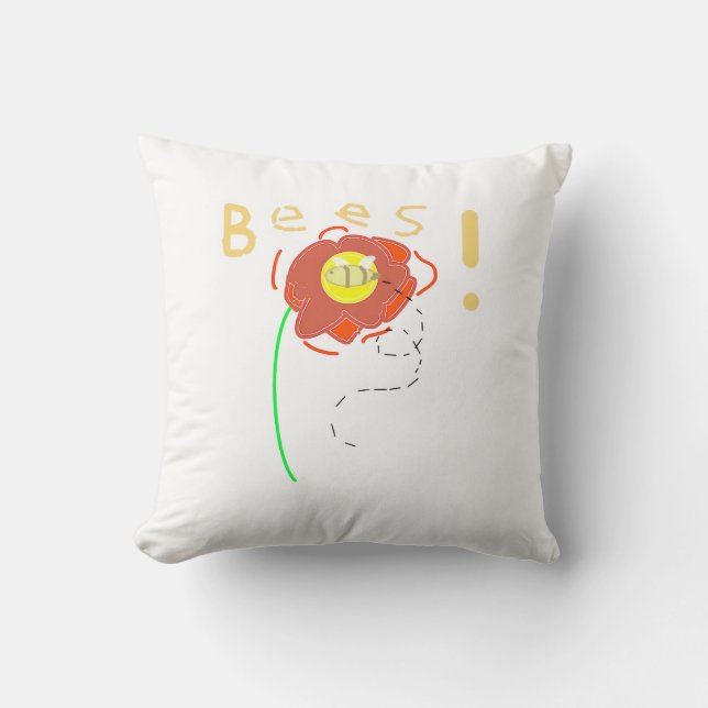 bee pillow (Front)