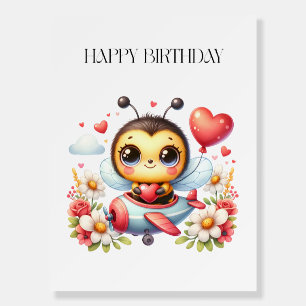 Bee Pilot Birthday Foam Board