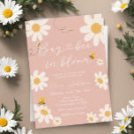 Bee Pink Daisy Cute Bay Bee Baby Shower  Invitation<br><div class="desc">Pink Daisy Retro Mommy to Bee Baby Shower.
Boho Daisy Baby Shower Invitation  Groovy Daisy,  Flower Baby shower.
Bee Daisy Retro Boho Party.
Floral Daisy Baby Shower Invites.</div>