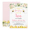 Bee Pink Gold Floral Girl Second