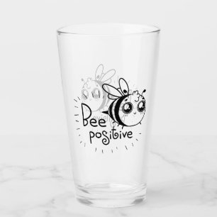 Bee Positive Glass