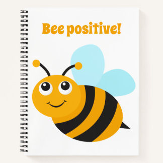 Bee positive Spiral Notebook