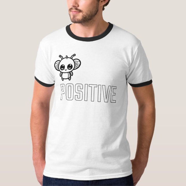 Bee Positive :) T-Shirt (Front)
