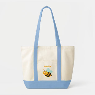 Bee positive Tote bags