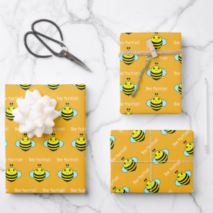 Bee Positive!! Wrapping Paper Sheets