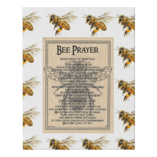 Bee Prayer Canvas