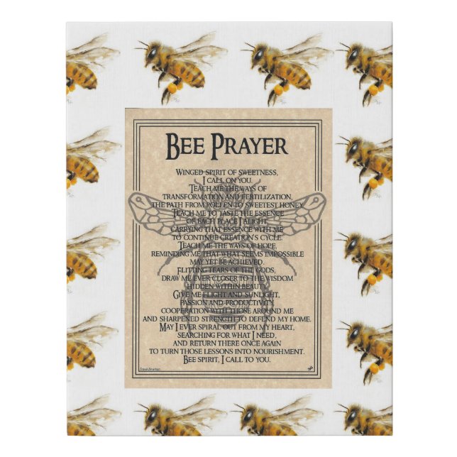 Bee Prayer Canvas (Front)