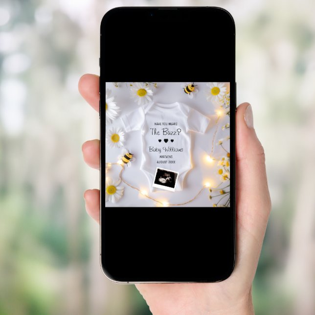 Bee Pregnancy Announcement Social Media (Front Digital)