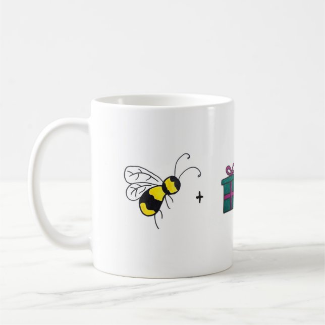 Bee Present Mug (Left)