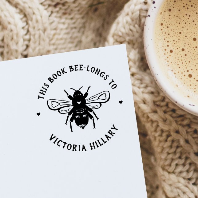 Bee Pun Book Stamp (Creator Uploaded)